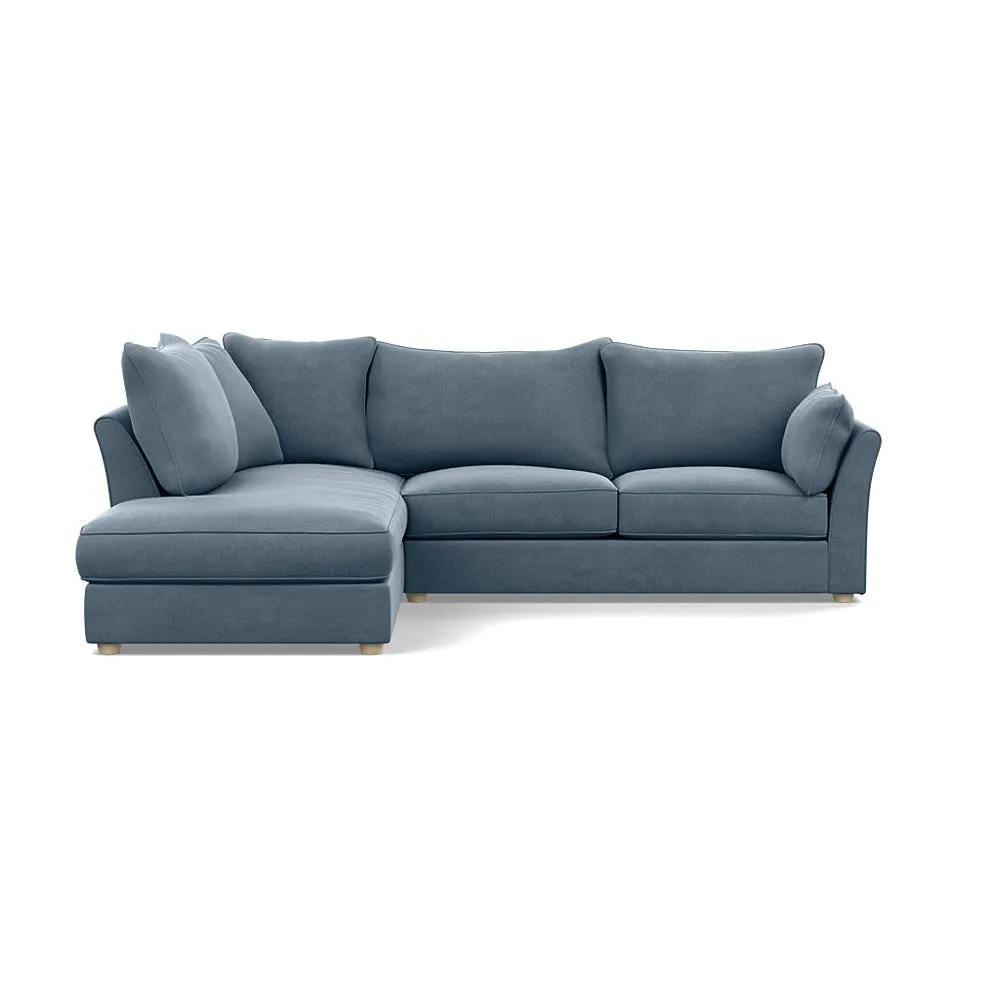 Heal's Tailor Left Hand Facing Corner Sofa Capelo Linen-Cotton Mineral Natural Feet 1