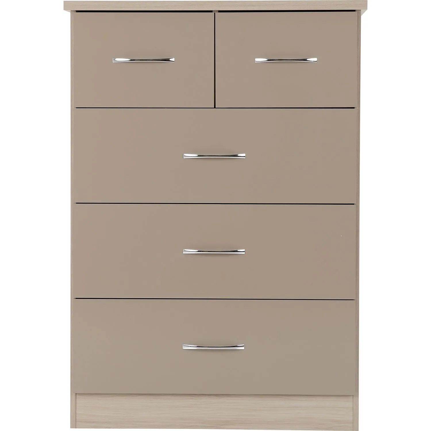 Seconique Nevada 3+2 Drawer Chest in Taupe 3