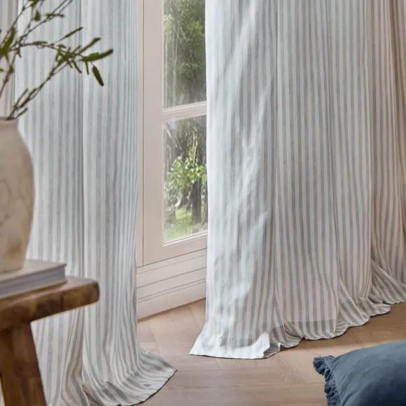 Yard Hebden Striped Pencil Pleat Curtains (Blackout Available) 4