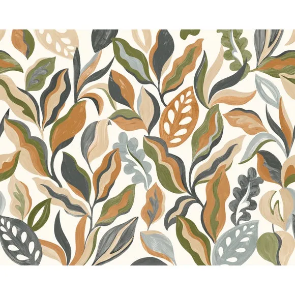 Abstract Leaf Wall Mural 1