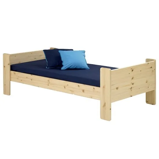 Pathos Wooden Single Bed In Pine