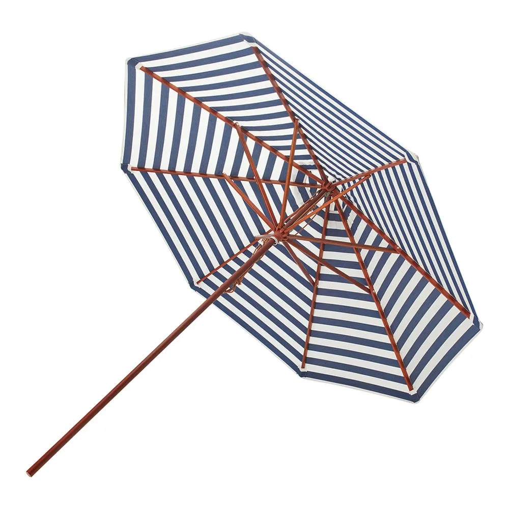 Fritz Hansen Messina Outdoor Umbrella Dia. 270cm Blue Stripe