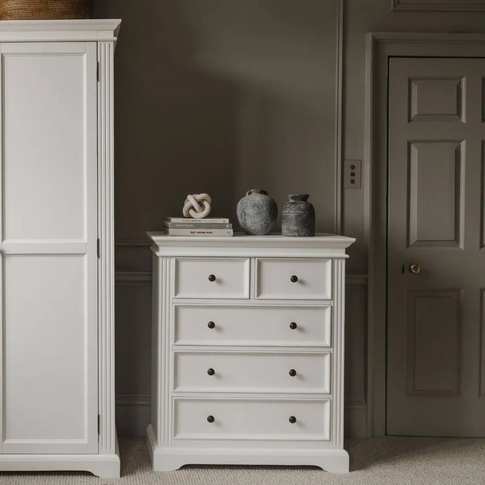 Statement Furniture Gainsborough White 2 Over 3 Chest of Drawers
