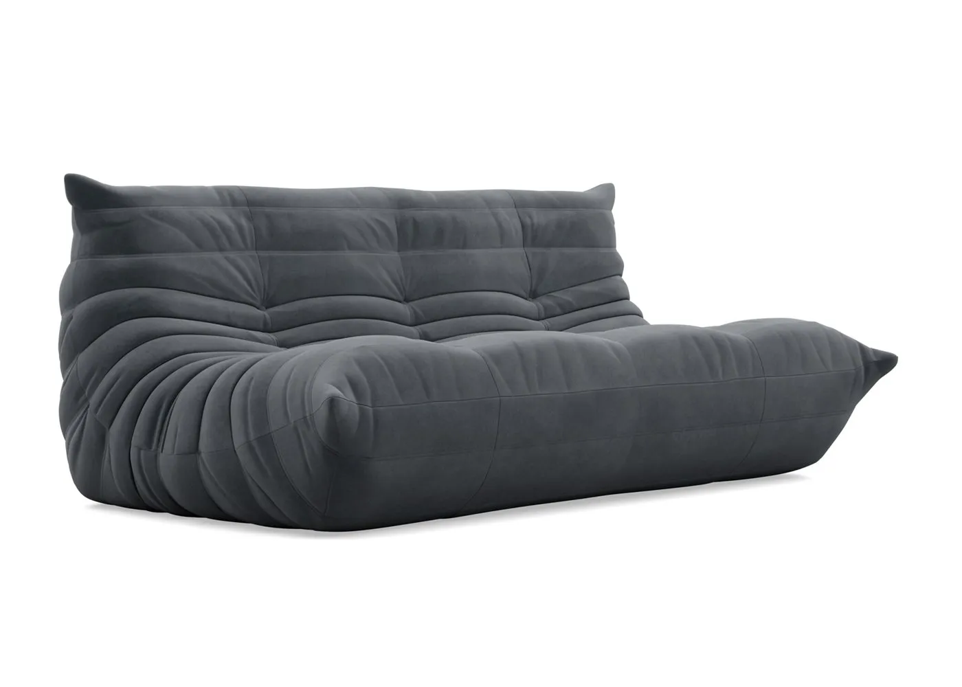 Ligne Roset Togo Large Settee Alcantara Chic Grey