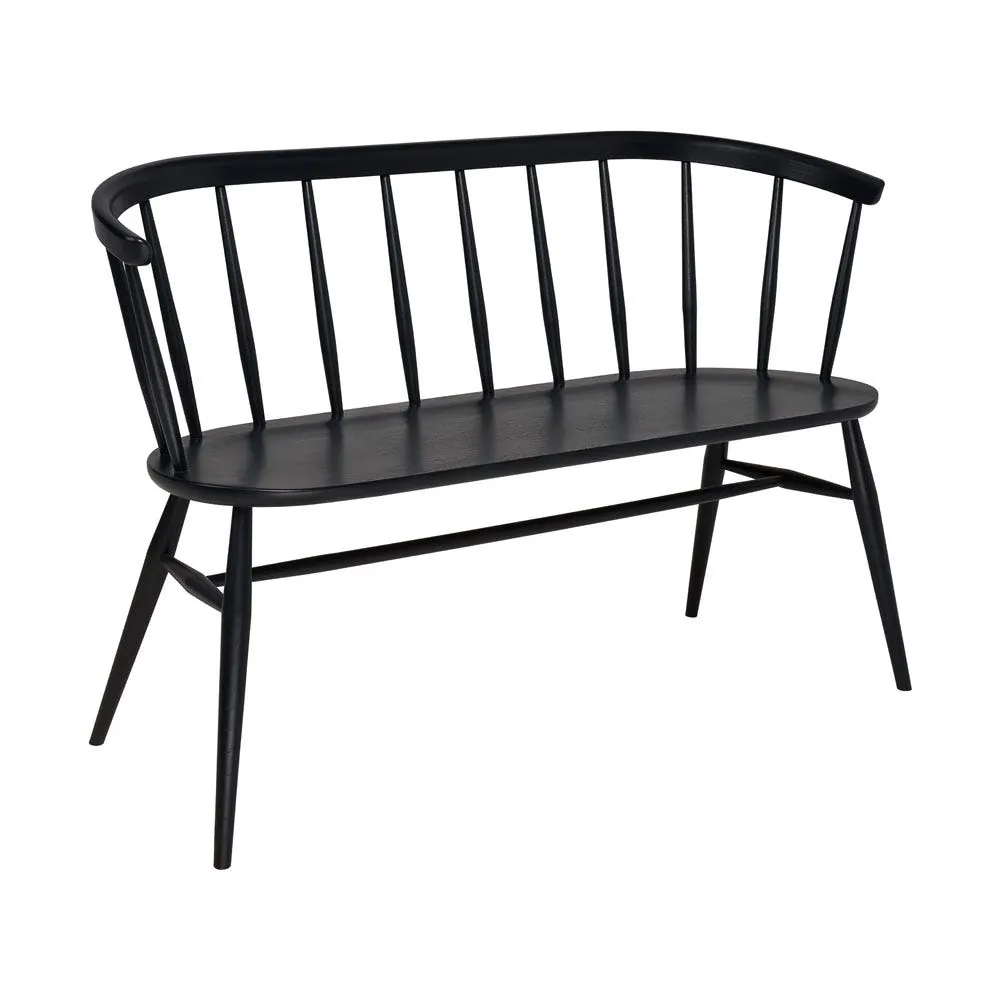 Ercol Heritage Loveseat Black Oak 2