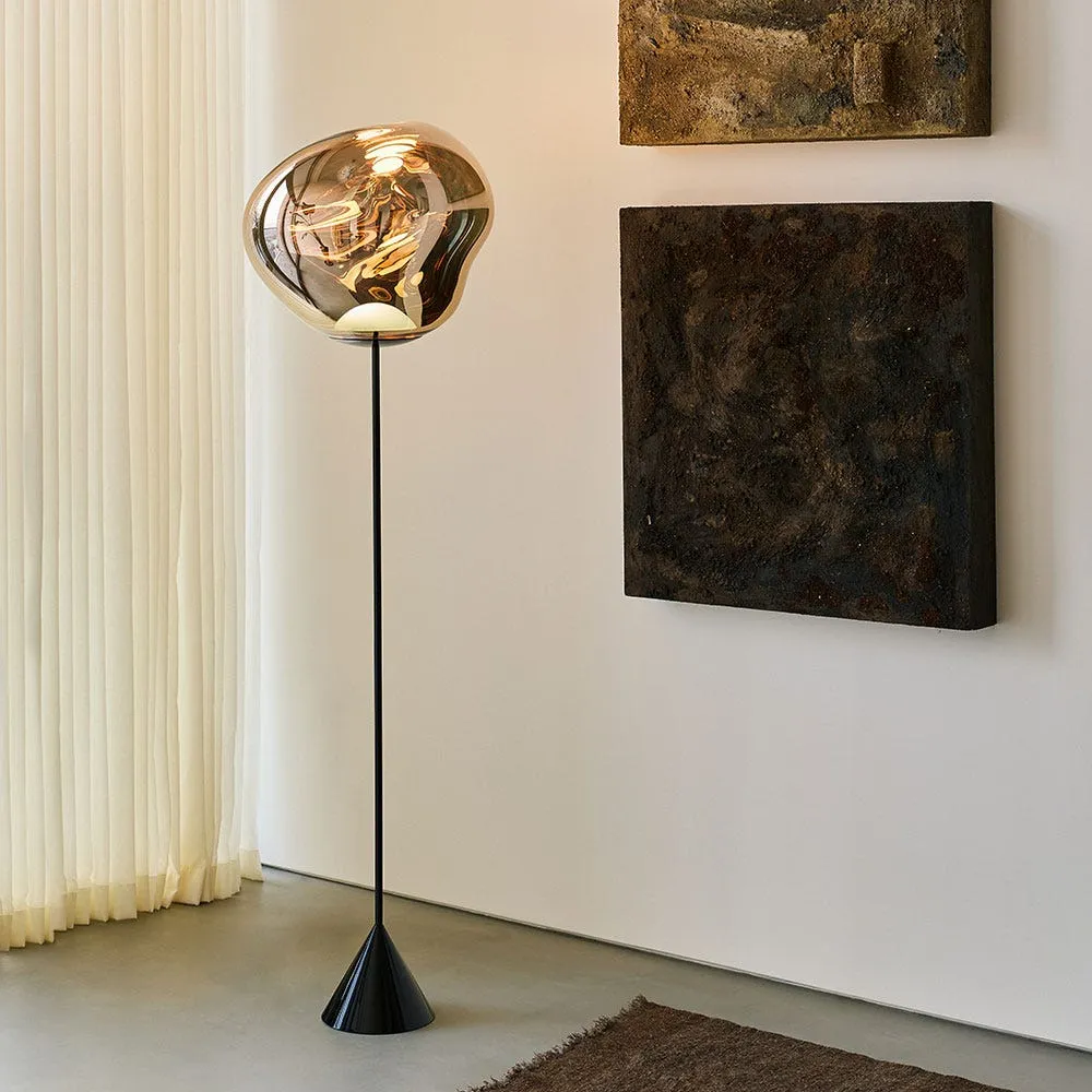 Tom Dixon Melt LED Cone Slim Floor Lamp Gold 4