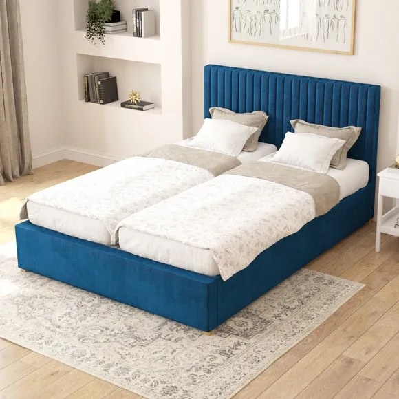 Grant Plush Velvet Adjustable Bed 1
