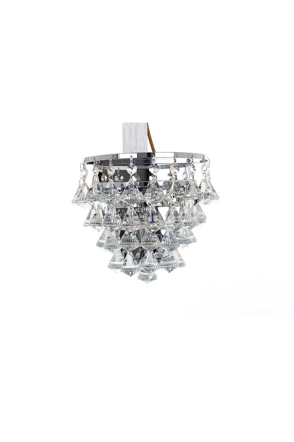 Netlighting Parma 1 Light Chrome Wall Light Fitting in Grey