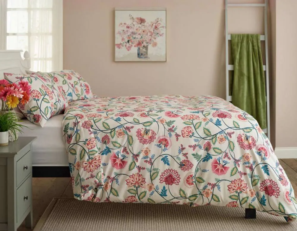 Deyongs Vintage Jacobean Printed Polycotton Duvet Set 2