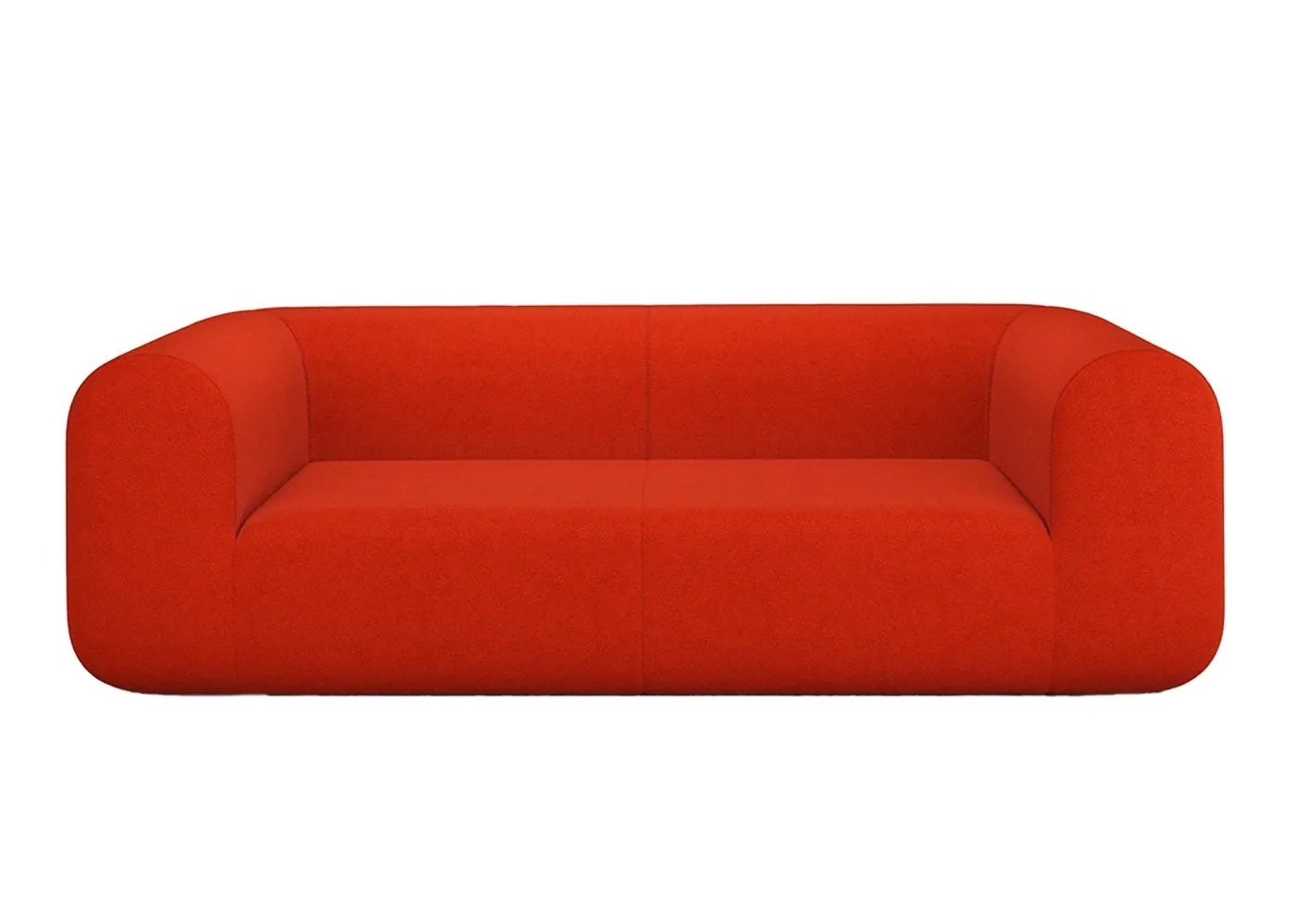 Tom Dixon Plump 2.5 Seater Sofa Config 1 Hallingdal 0600 Black Legs 1
