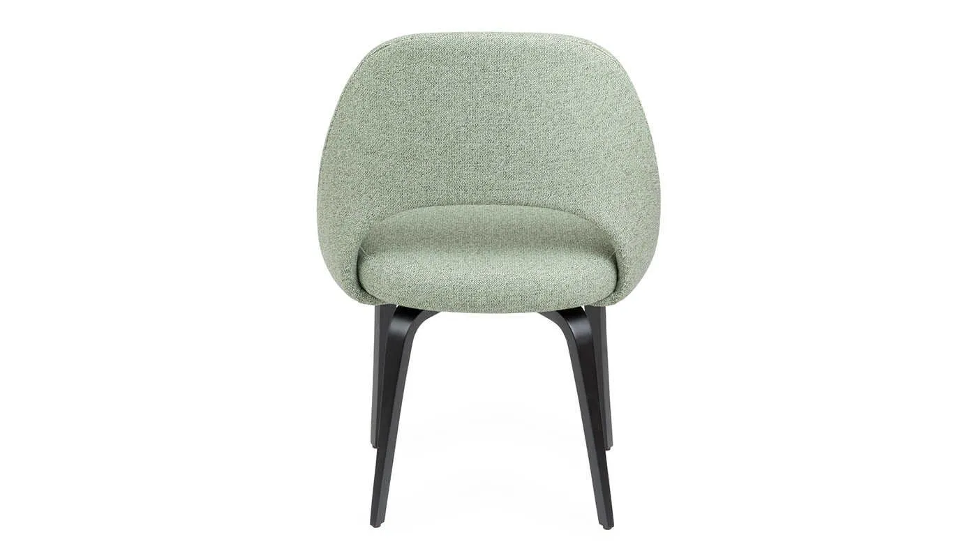 Knoll Saarinen Conference Chair Gentil Fabric Ebonised Leg