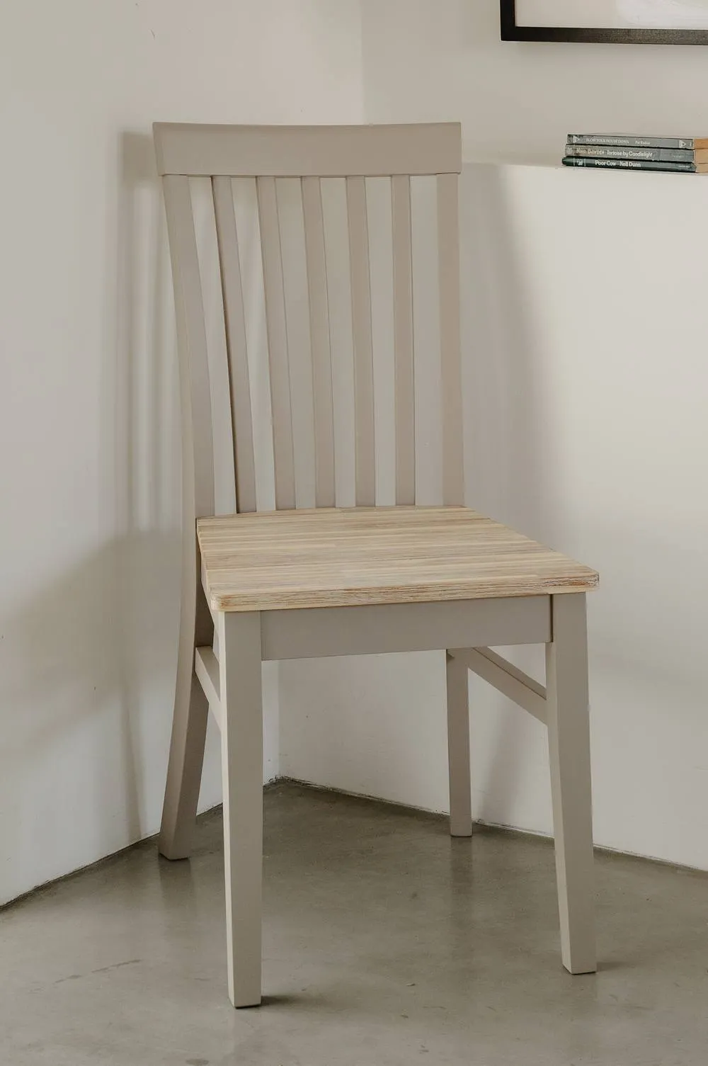 Statement Furniture Florence Highback Wooden Seat Chair in Taupe