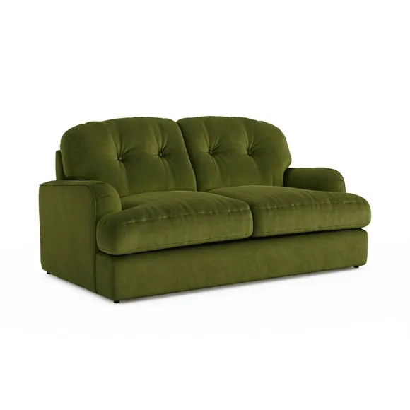 Martha Matte Plush Velvet 2 Seater Double Sofa Bed 6