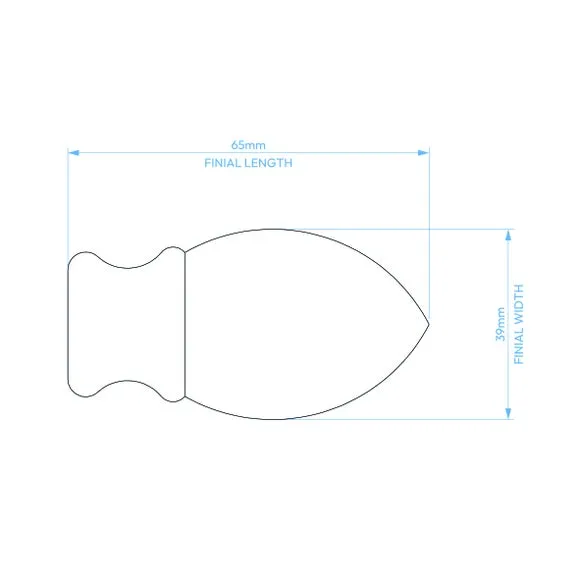 Teardrop Extendable Metal Curtain Pole 4