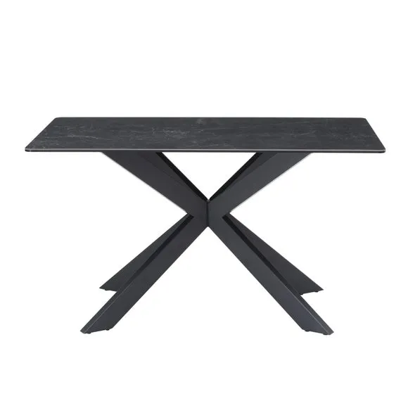 Indus Valley Athena 6 Seater Dining Table Corner Bench Set 2