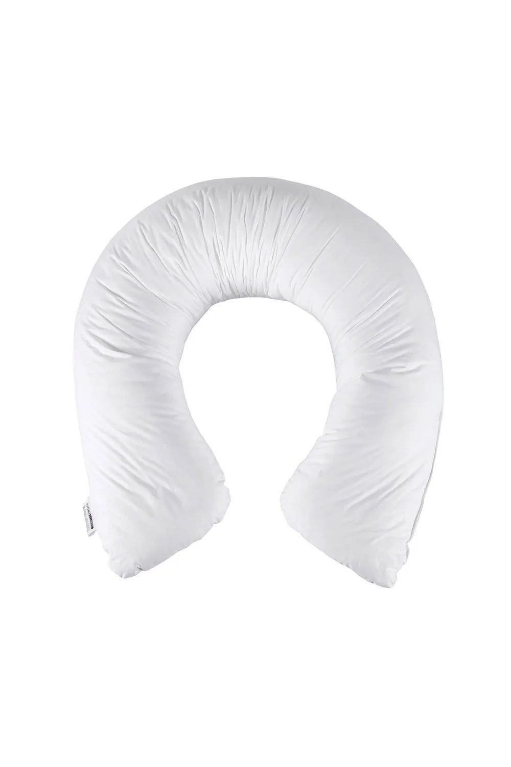 Homescapes U Shaped Comfort Pregnancy Pillow Super Microfibre in White