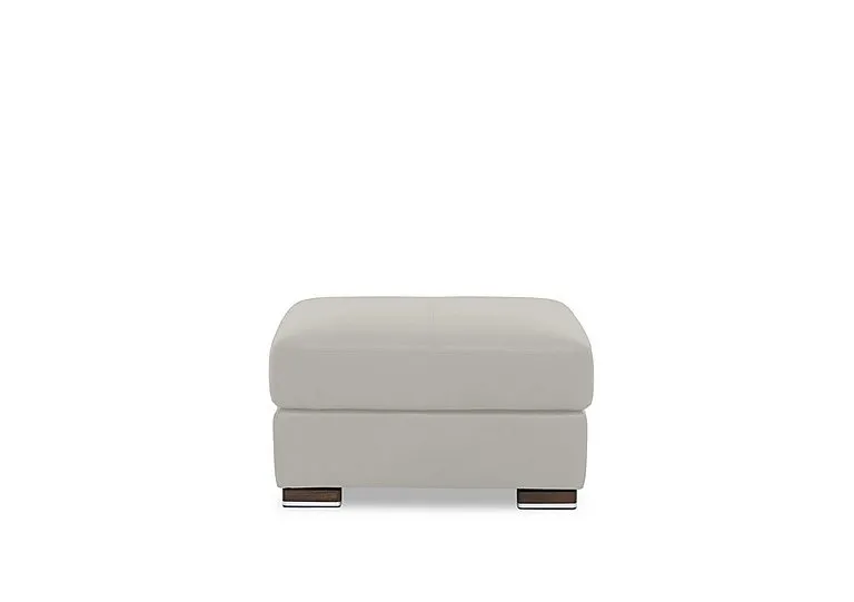Viali Leather Footstool