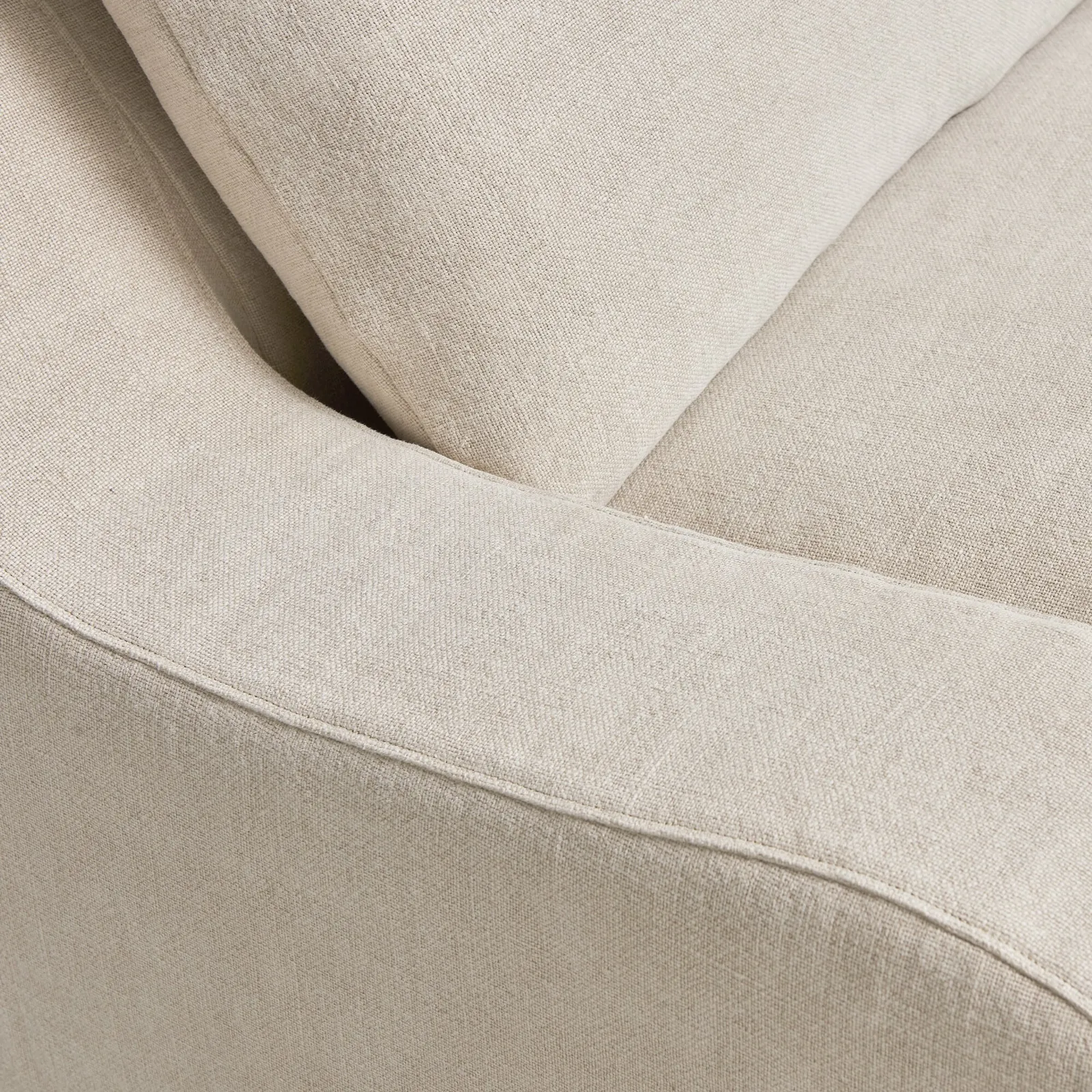 Timothy Oulton Antwerp 3.5 Seater Sofa, Neutral Fabric | Barker & Stonehouse 4