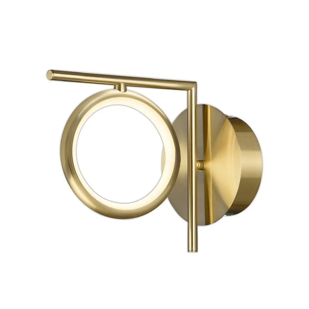 Netlighting Olimpia Wall Lamp 8W LED 3000K 600lm IP20 Satin Gold