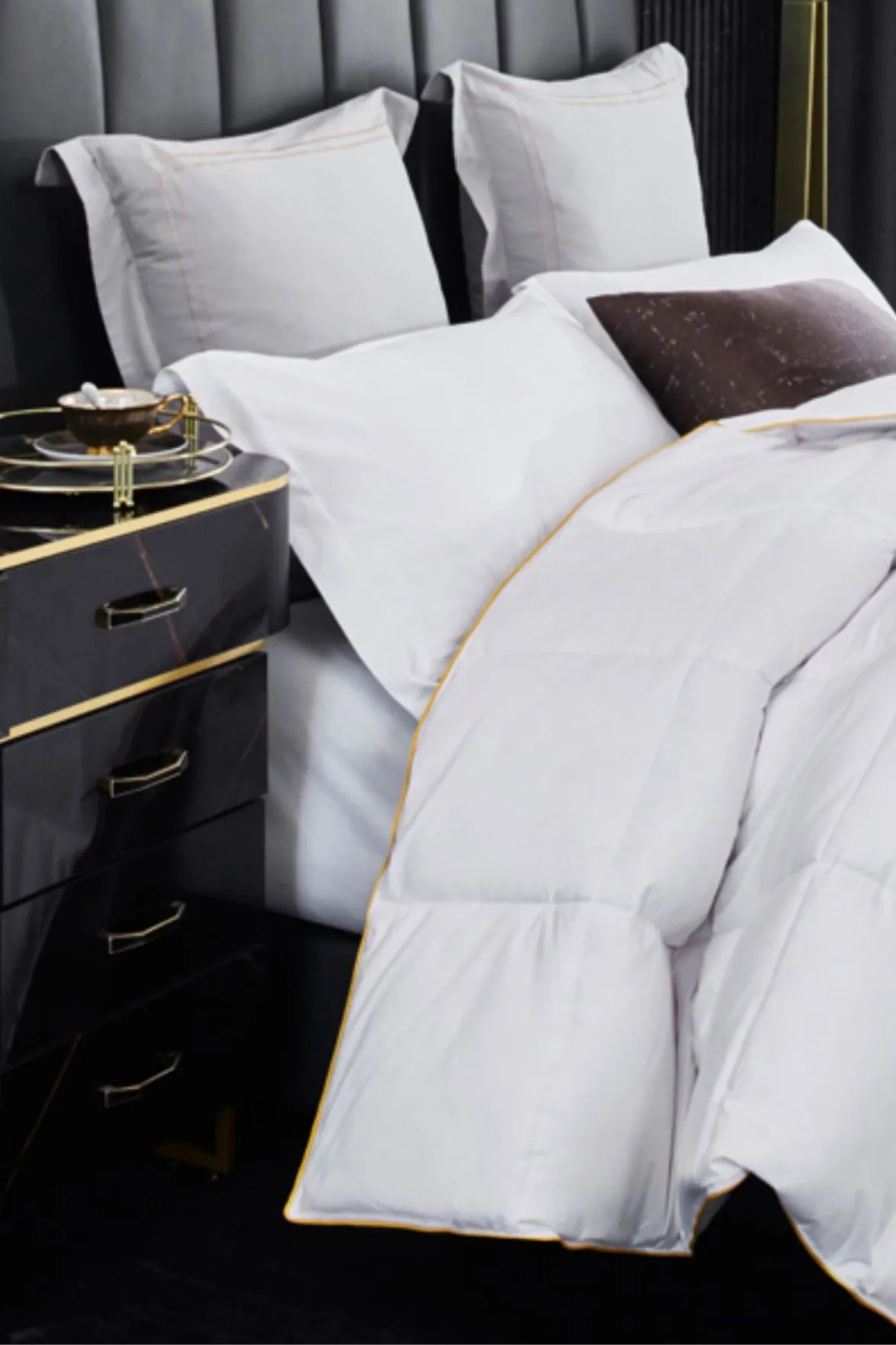 Ezysleep Luxurious Goose Feather and Down Duvet - Single 10.5 Tog, White 3