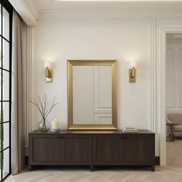 Yearn Diamont Framed Bevelled Rectangle Wall Mirror 3