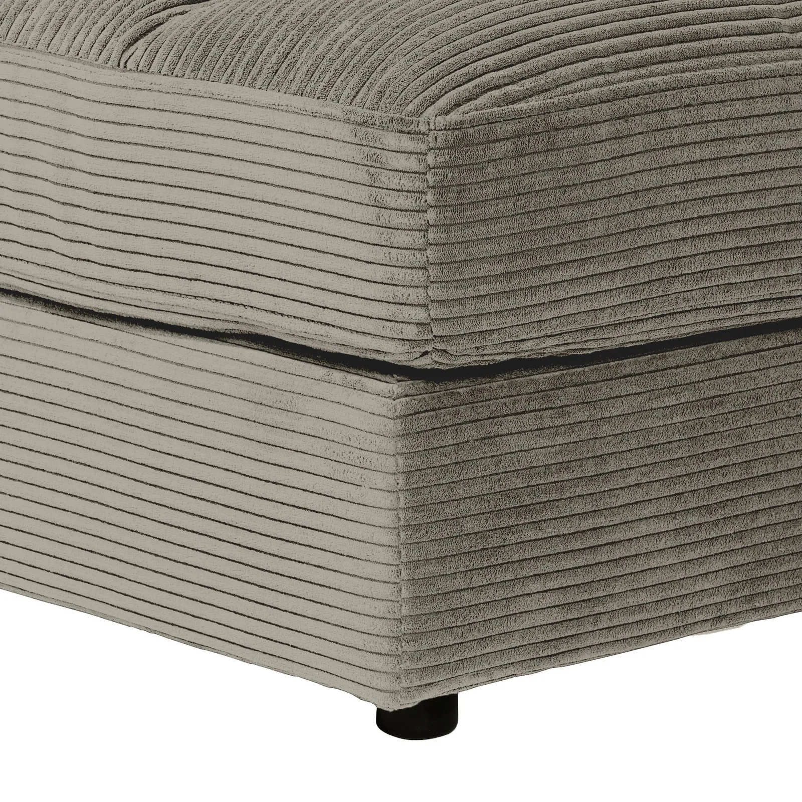 Twain Large Long Armchair Armrest Left Modular Sofa, Grey Fabric | Barker & Stonehouse 5
