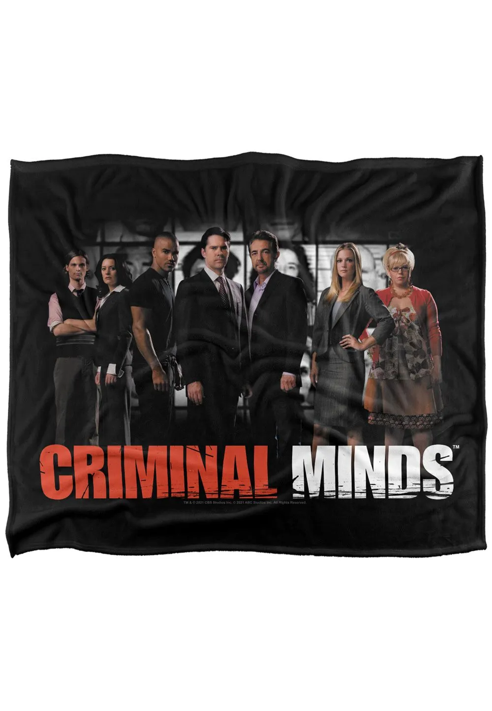 ViacomCBS/Nickelodeon Criminal Minds The Brain Trust Silky Touch Super Soft Throw Blanket 152 X 127 cm in White