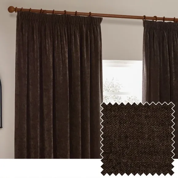 Yard Chenille Pencil Pleat Curtains 3