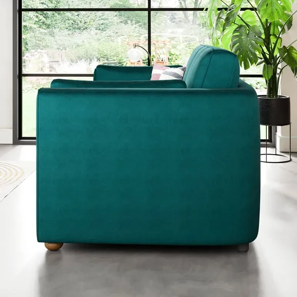 Zoe II Velvet 2 Seater Sofa 3