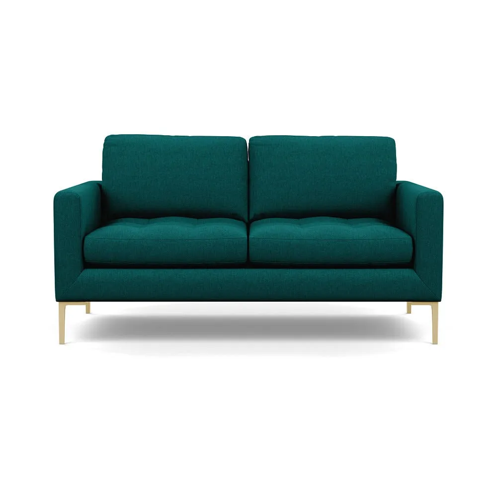 Heal's Eton 2 Seater Sofa Brushed Cotton Pine Brass Feet 1