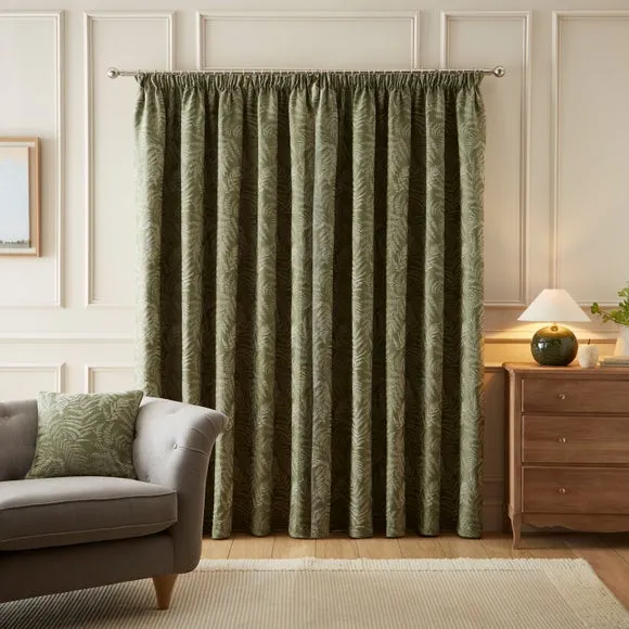 Churchgate Fern Pencil Pleat Curtains 4