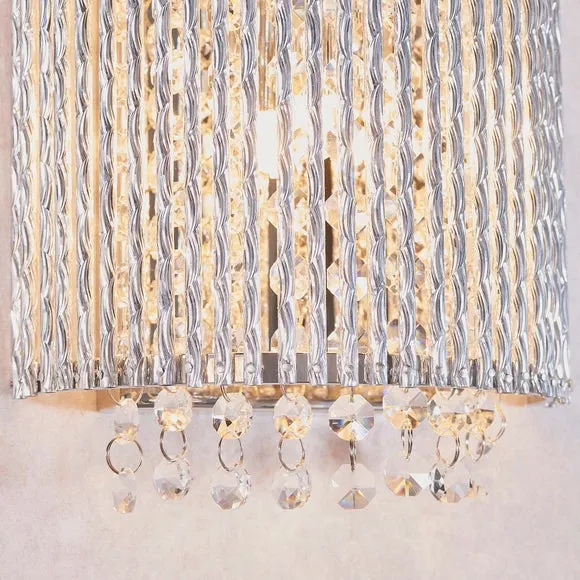 Vogue Galina Crystal Wall Light Chrome 3