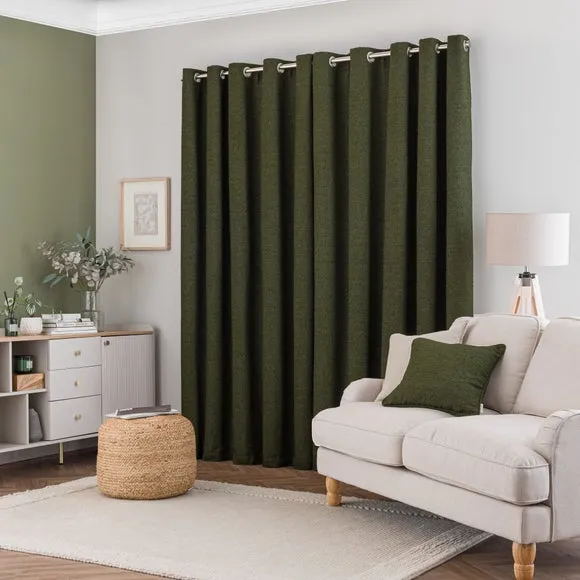 Churchgate Woodhouse Boucle Eyelet Curtains (Blackout Available) 4