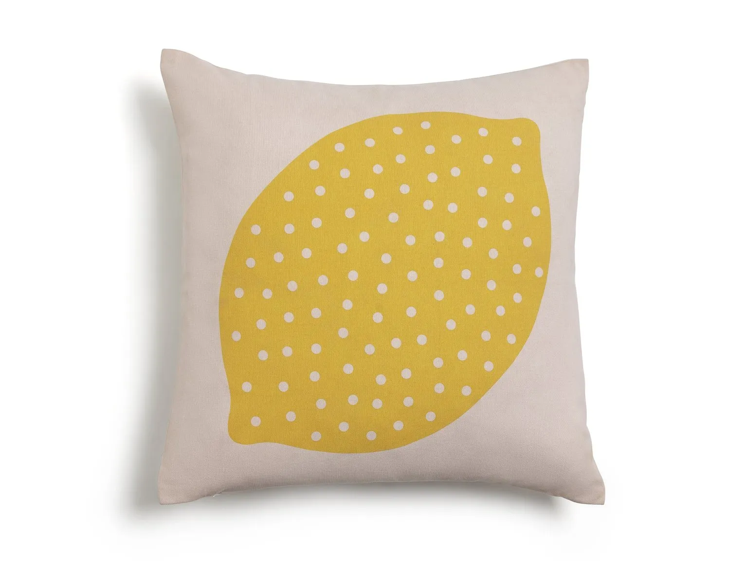 Habitat Lemon Patterned Cushion - Yellow - 45x45cm