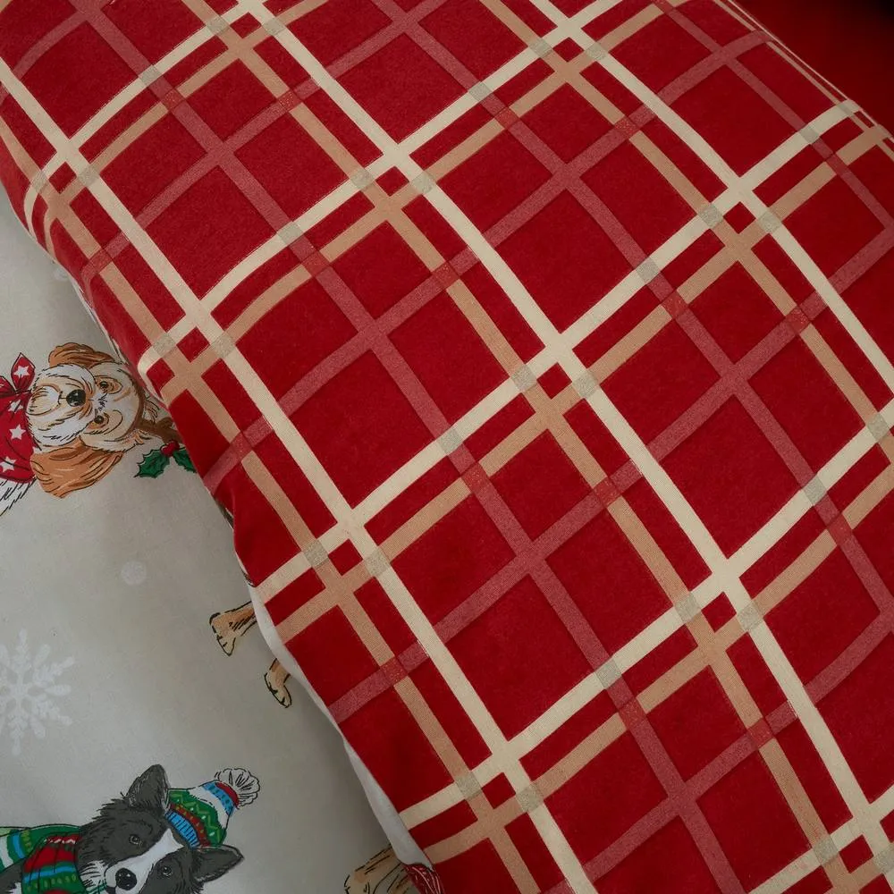 Portfolio Home Christmas Dogs Duvet Cover Set in Brown 5