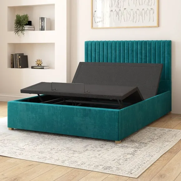 Grant Plush Velvet Adjustable Bed 4