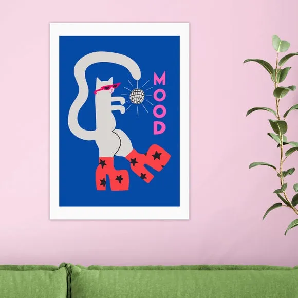 East End Prints Mood Cat Print 1