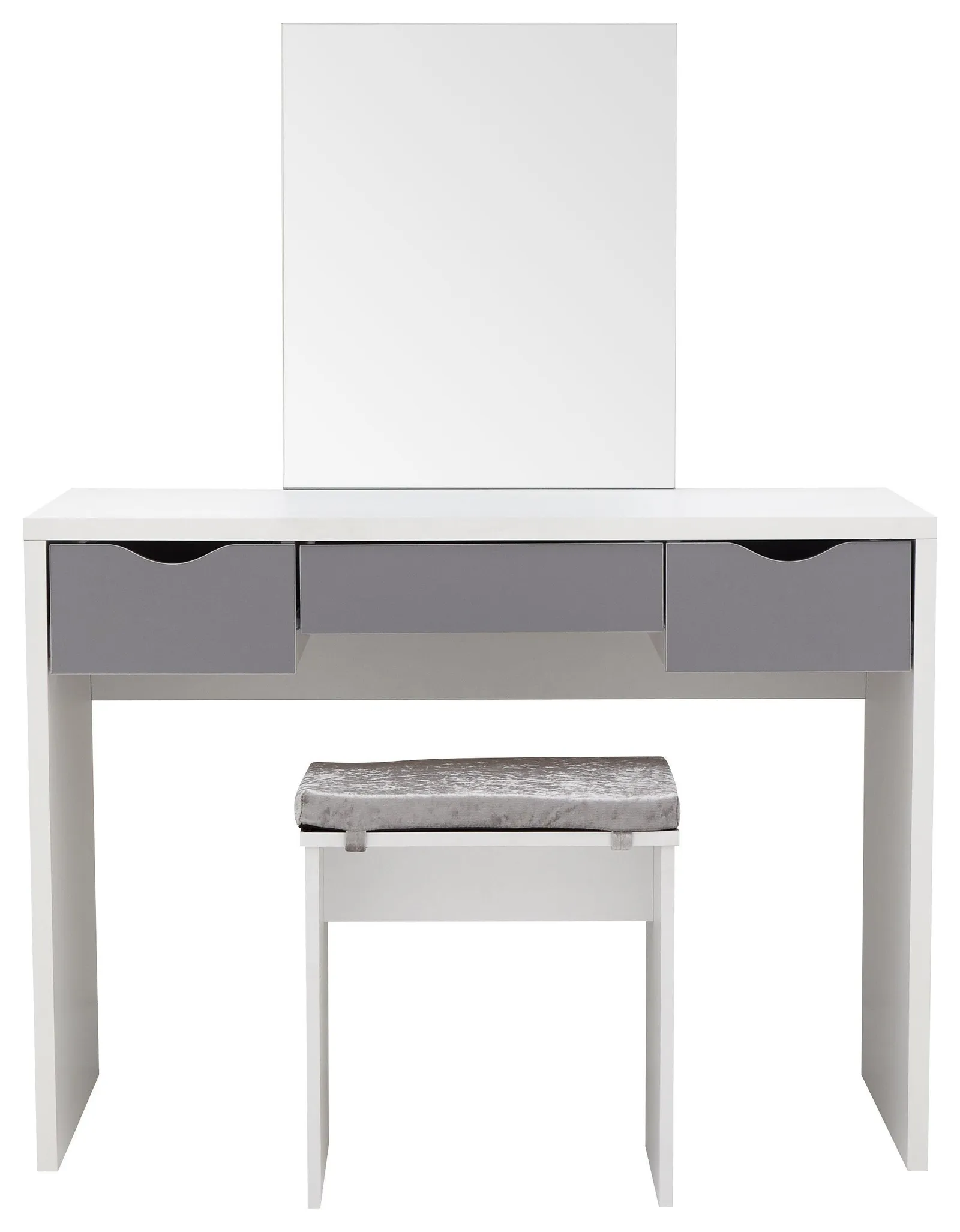 GFW Elizabeth Dressing Table Set in White 4