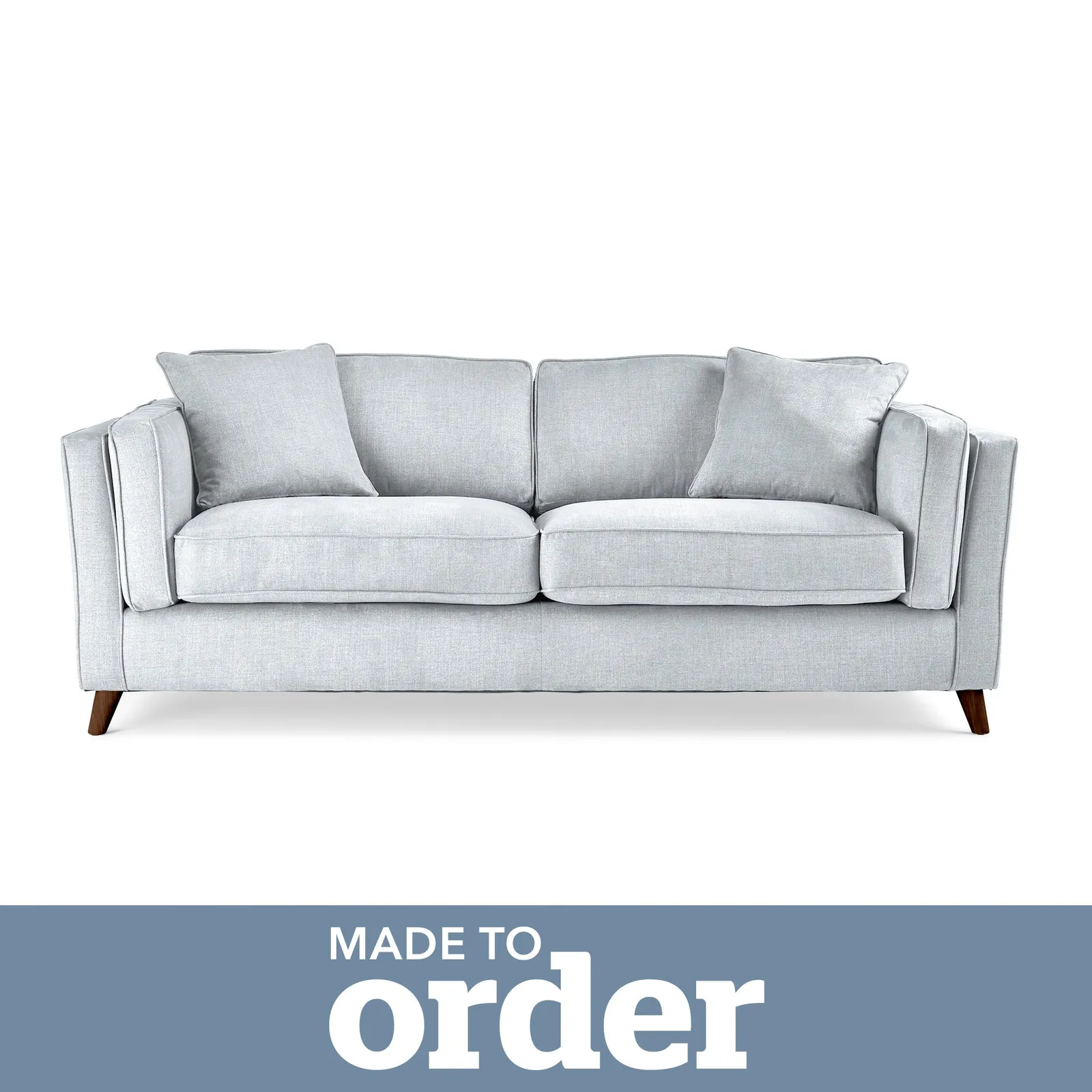 Arabella 3 Seater Sofa Brushed Plain Fabric Brushed Plain Dew