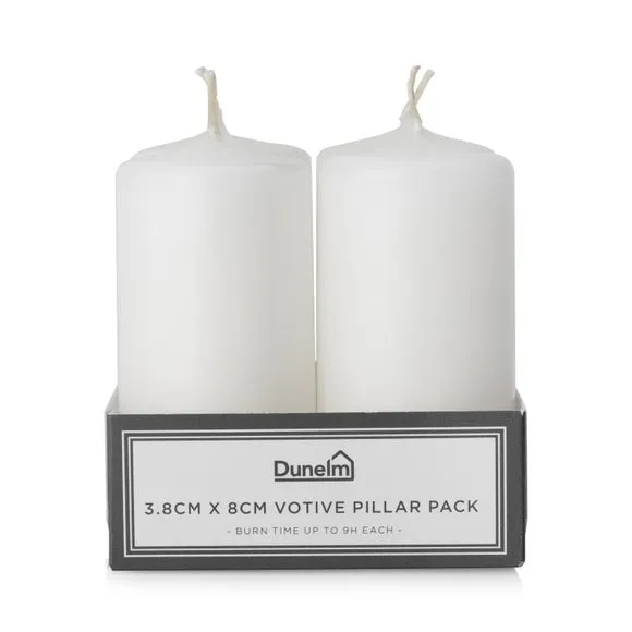 Set of 4 Votive Pillar Candles