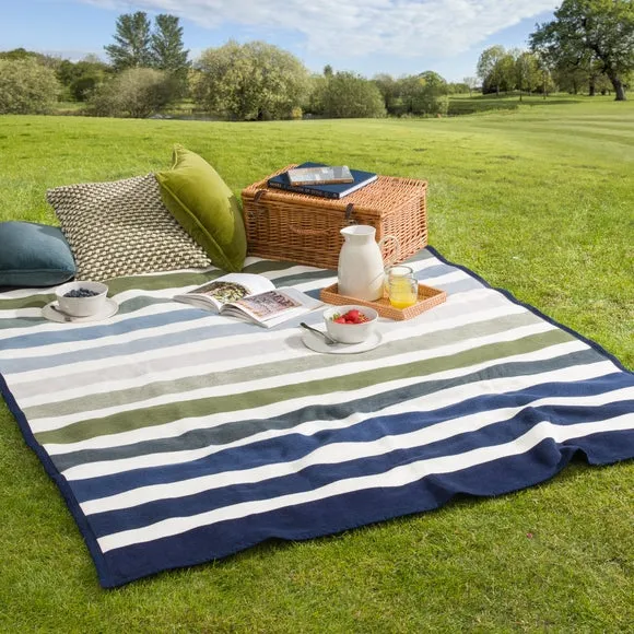 Sloane Striped Throw Blanket 5