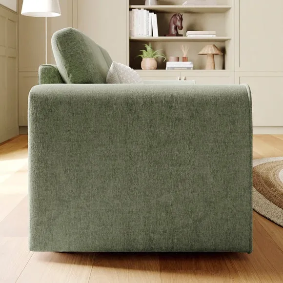 Abel Vintage Soft Chenille 3 Seater Sofa 3
