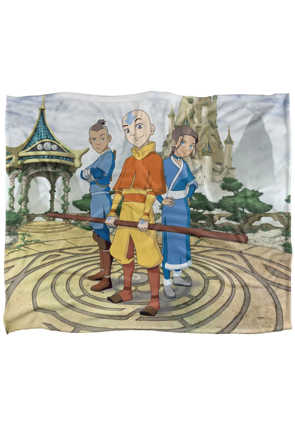 Avatar: The Last Airbender Avatar The Last Airbender Cast of Characters Silky Touch Super Soft Throw Blanket 152 X 127 cm in White