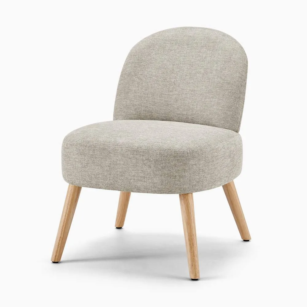 FurnitureboxUK Minnie Fabric Accent Chair in Beige 4