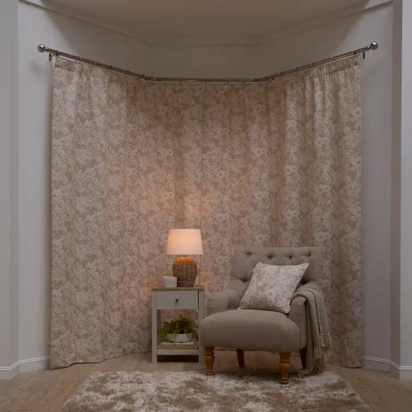 Sofia Floral Pencil Pleat Curtains 4