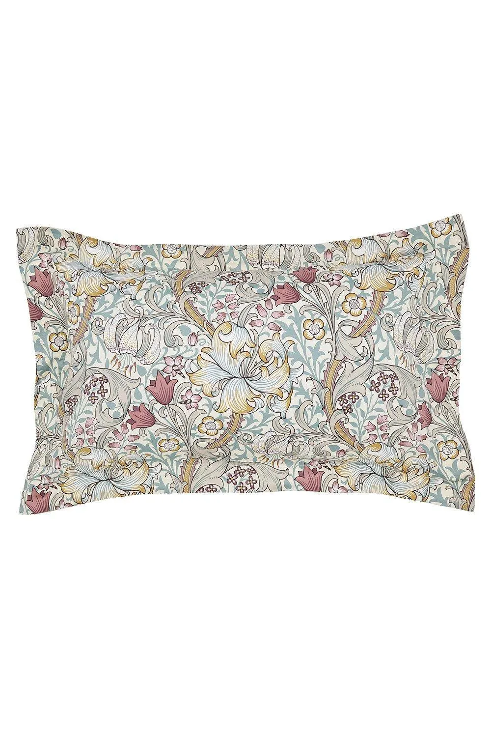Morris & Co 'Golden Lily' Cotton Duvet Cover Set 4