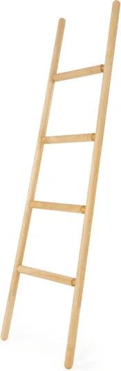 Robin Wood Towel Storage Ladder, Natural Wood