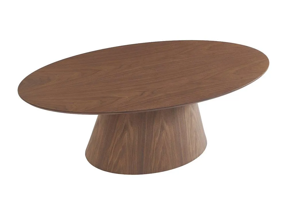 Vente-unique Walnut Veneer Coffee Table - Dark Natural - ANTELADA 5
