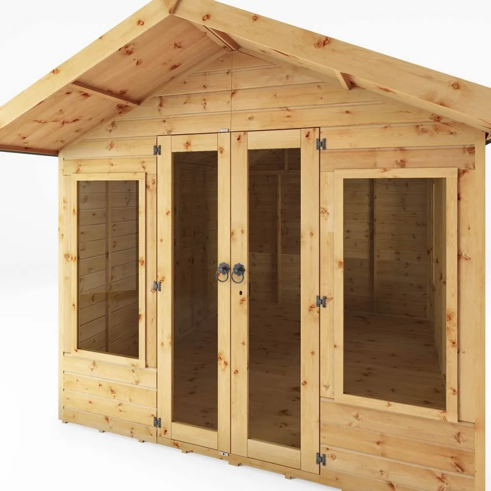 Mercia 10 x 8 Feet Premium Sussex Summerhouse - L363.2 x W249.4 x H227.8 cm in Brown 4