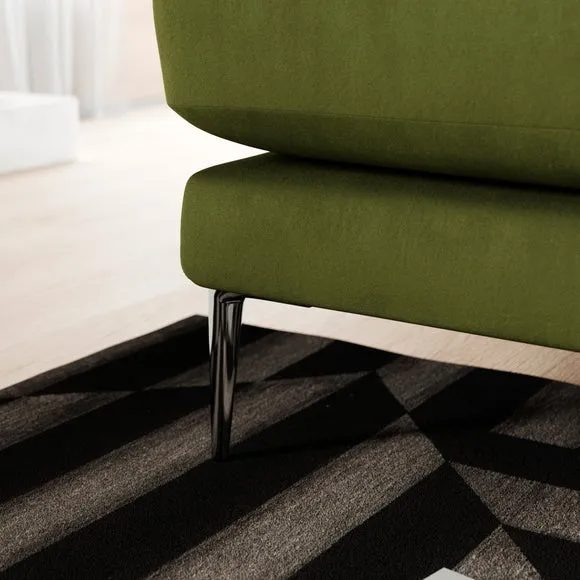Lawson Matte Plush Velvet 3 Seater Sofa 4